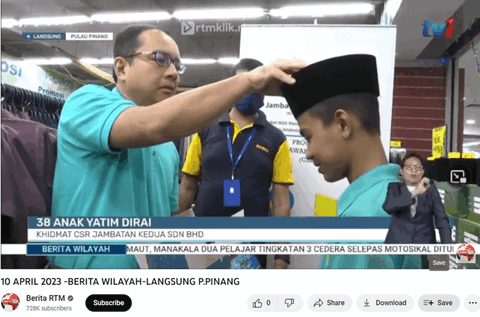 CSR Shopping Spree & Majlis Berbuka Puasa bersama Kelab Media Mutiara Pulau Pinang