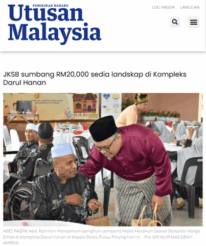 JKSB sumbang RM20,000 sedia landskap di Kompleks Darul Hanan